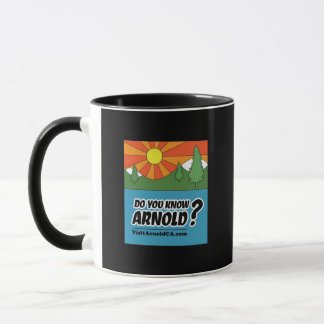 Ken je Arnold? VisitArnoldCA Mok zwart-wit