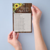 Ken je de Bride Sunflower Shower-kaart? Flyer (Hand)