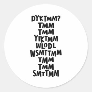 Ken je de Muffin Man Dyktmm Nostalgie Grappig Ronde Sticker