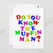 Ken je het Muffin Man? Briefkaart (Voorkant / Achterkant)