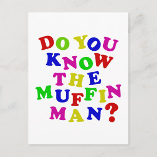 Ken je het Muffin Man? Briefkaart