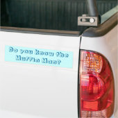 Ken je het Muffin Man? Bumpersticker (Op Truck)