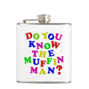 Ken je het Muffin Man? Heupfles