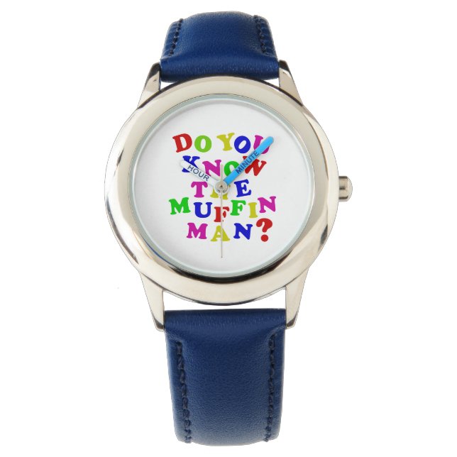 Ken je het Muffin Man? Horloge (Voorkant)