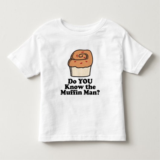 ken je het muffin man ? kinder shirts (Voorkant)
