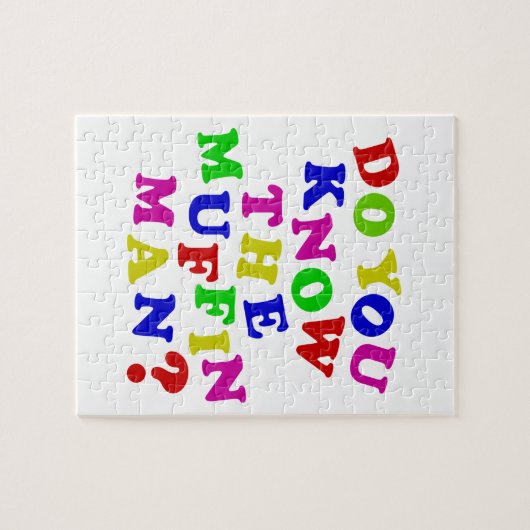 Ken je het Muffin Man? Legpuzzel (Horizontaal)