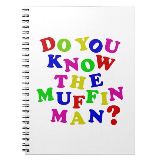 Ken je het Muffin Man? Notitieboek (Voorkant)