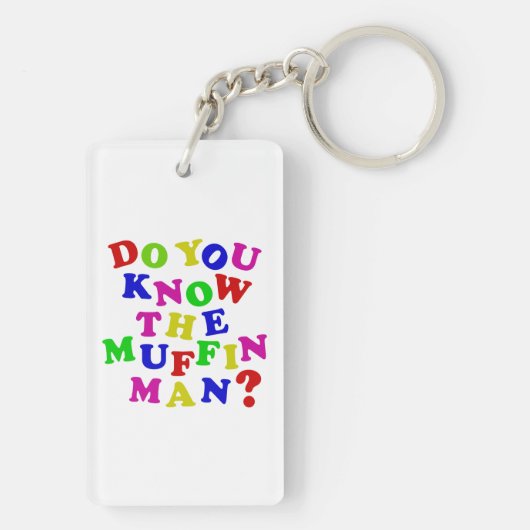 Ken je het Muffin Man? Sleutelhanger (achterkant)