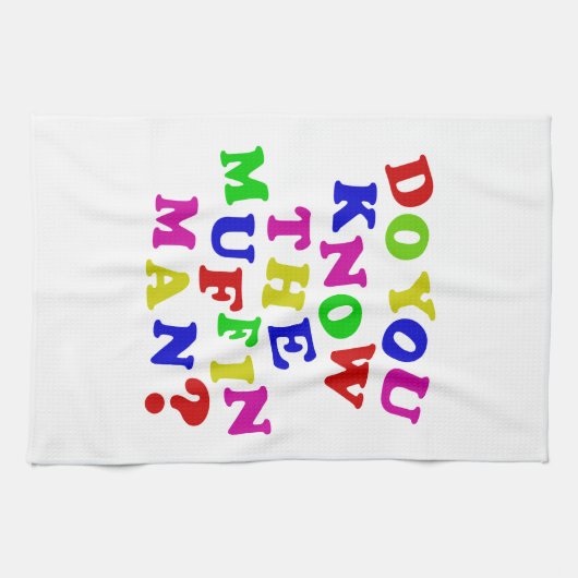 Ken je het Muffin Man? Theedoek (Horizontaal)