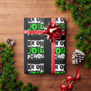 Ken Je Kracht Motiverend Inpakpapier: Krachtig Cadeaupapier