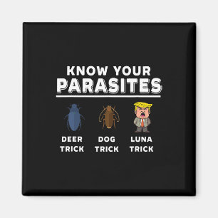 Ken Je Parasieten Anti-trump Grappig Luna Teken We Magneet