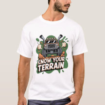 Ken Je Terrein Groen 4x4 Terreinwagen Stripfiguur