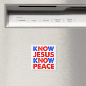 Ken Jesus Know Peace Christelijk Magneet (Insitu (Vaatwasser))
