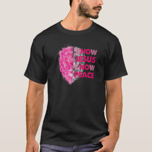 Ken Jesus Know Peace Christelijke Jesus Bible Vers T-shirt
