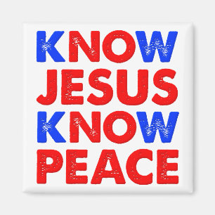 Ken Jesus Know Peace Christian Magneet