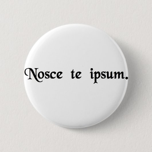 Ken jezelf. ronde button 5,7 cm (Voorkant)