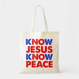 Ken Jezus Ken Vrede Christelijke Boodschappentas Tote Bag