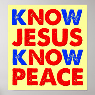 Ken Jezus Ken Vrede Christelijke Poster
