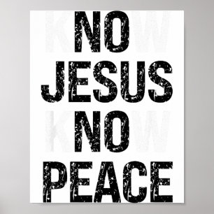 Ken Jezus Ken Vrede Christelijke Vibes Poster
