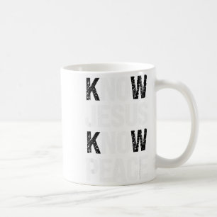 Ken Jezus Ken Vrede Geloof Christelijk Koffiemok