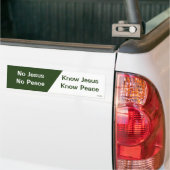 Ken Jezus, Know Peace Bumpersticker (Op Truck)