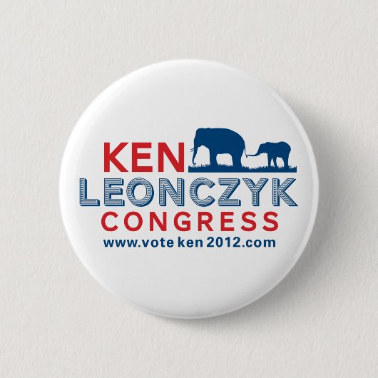 Ken Leonczyk voor de Button van het Congres (Voorkant)