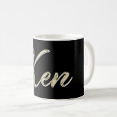 Ken Name whitegold Tasse Teetasse Kaffeetasse (Devant droit)