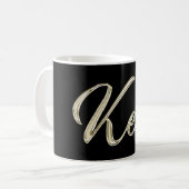 Ken Name whitegold Tasse Teetasse Kaffeetasse (Devant gauche)