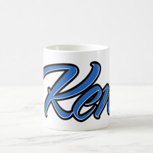 Ken prénom Nom tasse bleue tasse à café