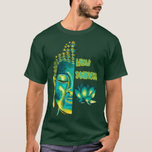 Ken Stilte Mediteren Boeddha Hoofd Lotus Boeddhi T-shirt