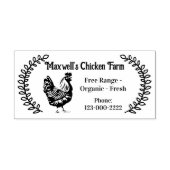 Ken takken Klassieke Ei Karton Etikettering Rubberstempel (Afrduk)