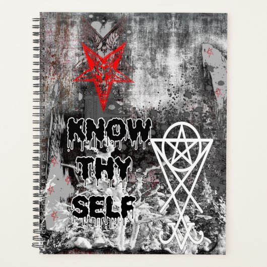 Ken Thyself Satanic Occult Gothic Planner (Voorkant)