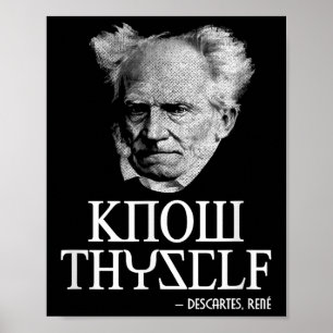 Ken Thyself Socrates Descartes Schopenhauer Philo Poster