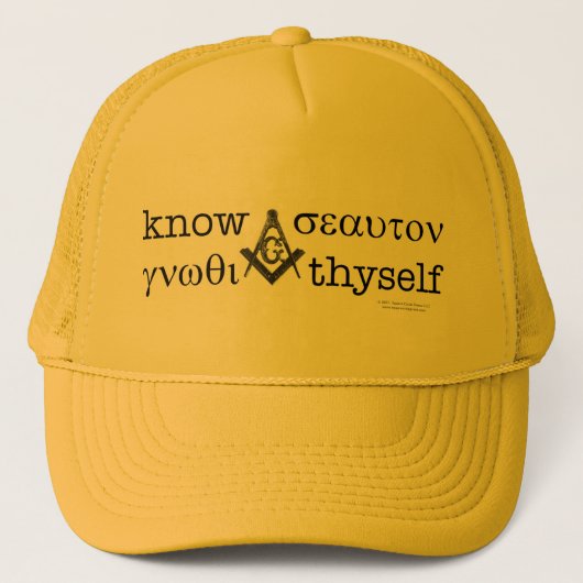 Ken Thyself Trucker Hat Trucker Pet (Voorkant)