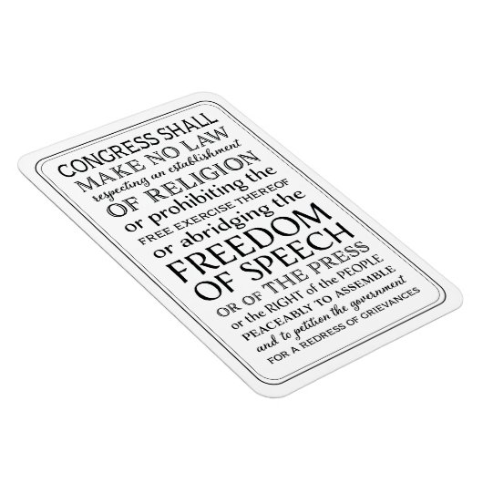 Ken uw eerste wijzigingsrechten magneet (Rechterzijde)