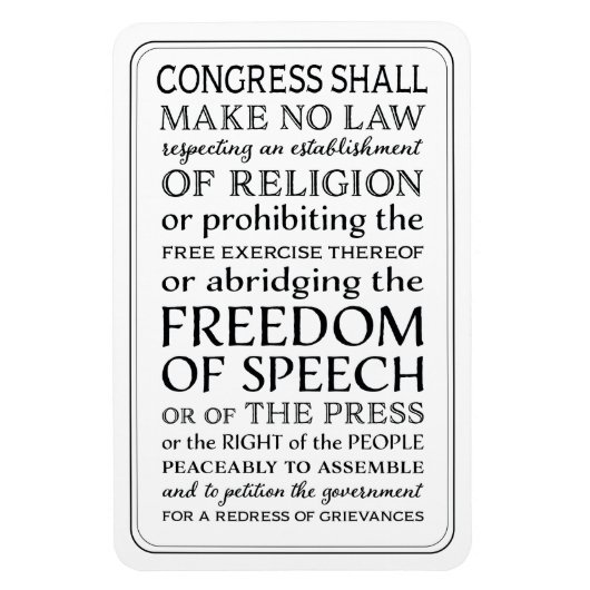 Ken uw eerste wijzigingsrechten magneet (Verticaal)