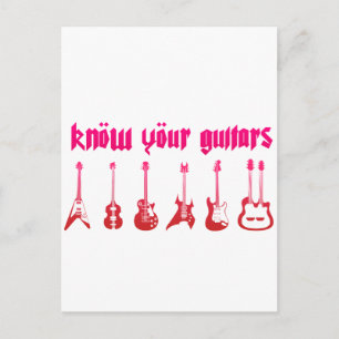 Ken Uw Guitar - Emo Alternative Grunge Rock Briefkaart