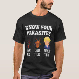 Ken uw parasieten Anti-Trump Funny Tick Resist T-shirt