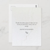 Ken uw prijsopgave Briefkaart (Voorkant / Achterkant)