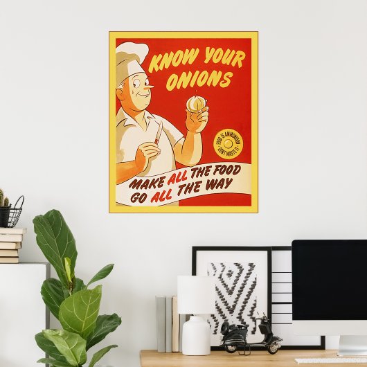 Ken Uw Uien ~  Poster WW2 van de V.S. (Thuiskantoor)