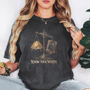 Ken Uw Waarde Kennis Vs Vermogen Schalen T-shirt