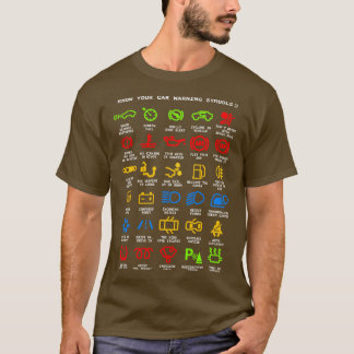 Ken Uw Waarschuwingslichten voor auto Mechanics Fu T-shirt