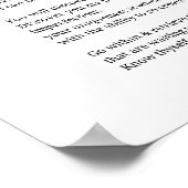 Ken uzelf inspirerend gedicht muur poster (Hoek)