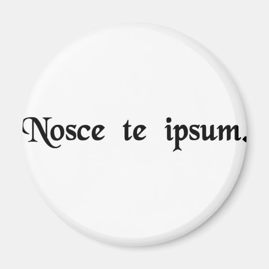 Ken uzelf. magneet (Voorkant)