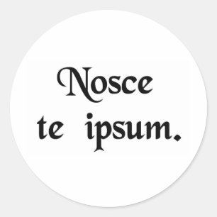 Ken uzelf. ronde sticker