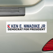 Ken W. Nwadike, Jr. 2020 Bumpersticker (Op auto)