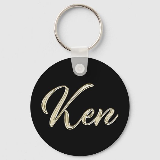 Ken Whitegold Button Porte-clés (Recto)