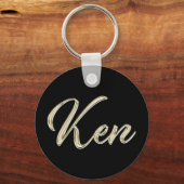 Ken Whitegold Button Porte-clés (Recto)
