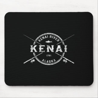 Kenai Ak Vintage Gekruiste Vissenstokken Muismat