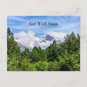 Kenai Fjords Besneeuwde Bergen Beterschap Briefkaart